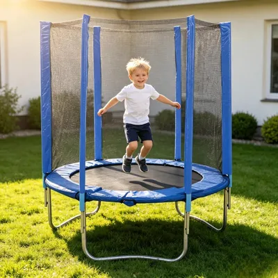 Produktbild von Trampolin Kindertrampolin Ø152cm Blau