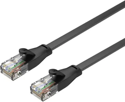 Produktbild von UNITEK C1814GBK, 15 m, Cat6, U/UTP (UTP), RJ-45, RJ-45, Schwarz