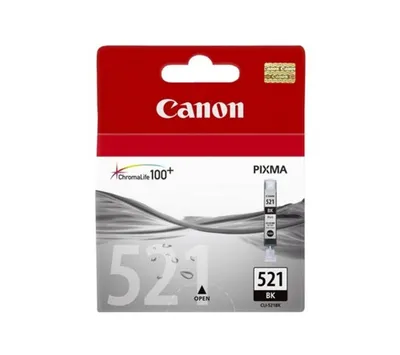 Produktbild von Canon CLI-521 BK, Schwarz, 9 ml, 815 Seiten, 10 - 70, 10 - 35 °C, 15 - 35 °C