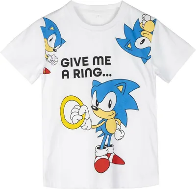 Produktbild von Kurzarm-T-Shirt für Kinder Sonic Weiß - 12 Jahre