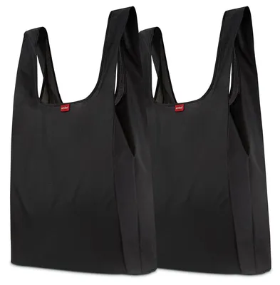 Immagine prodotto di Set di 2 borse della spesa – Borse pieghevoli con una capienza di 20 litri ciascuna – Leggerissime e resistenti fino a 10 kg – Riponibili nella custodia integrata con scomparto interno – Idrorepellenti e resistenti