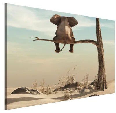 Produktbild von LUMASOUL Leinwand Bilder 1-teilig - Leinwandbild Tiere Motiv - Wandbilder Holzrahmen und Webstuhl Wohnzimmer und Schlafzimmer - Bilder 90x60 cm Tiere 10