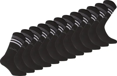 Produktbild von Diadora Uni Tennissocken - 12er Pack, Logo, Streifen Schwarz 43-46