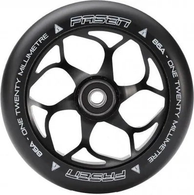 Produktbild von Fasen 120mm Stunt-Scooter Wheel + ABEC 9 Kugellager Schwarz