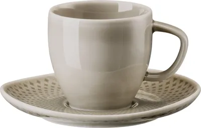 Produktbild von Rosenthal Junto Pearl Grey Espressotasse mit Untertasse