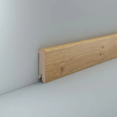 Produktbild von Sockelleiste Furniert Asteiche 16 x 60 Fussleiste Echtholzfurnier