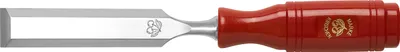 Image de Ciseau à bois Kirschen DIN 5139 B largeur 8mm manche plastique rouge - 1003008