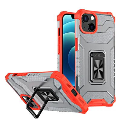 Produktbild von Crystal Ring Hülle für iPhone 13 - Rot KP13923