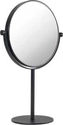 Produktbild von DEUSENFELD SK1020B - Doppel Stand Kosmetikspiegel, 10x Vergrößerung + Normal, Ø20cm, schwere Qualität, matt schwarz