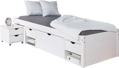 Produktbild von Timm Bett 90x200 cm, weiss.