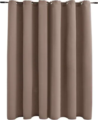 Produktbild von vidaXL Verdunkelungsvorhang mit Metallösen Taupe 290 x 245 cm