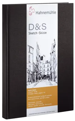 Immagine prodotto di Hahnemühle 10628272 Sketchbook D&S - A4, 140 g/m², 80 fogli