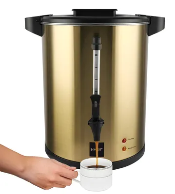 Kaffeeperkolator 20 l, 135 Tassen, Edelstahl, Gold
