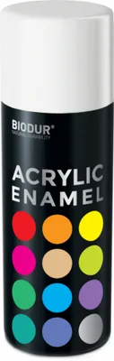 Produktbild von BIODUR Sprühlack - Reinweiß RAL 9010 Matt - 400ml – Wetterfest & Schnelltrocknend