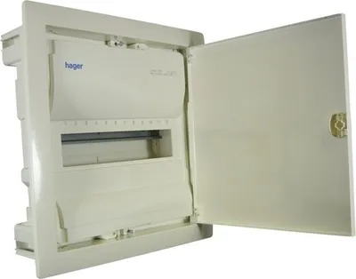 Immagine prodotto di Hager VU12NC Scatola di distribuzione da incasso, 1 fila L 348 x H 356 x P 98 mm grigio