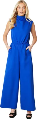Produktbild von Principles - "Occasion" Jumpsuit Wasserfallausschnitt für Damen DH7089 (42 DE) (Kobalt)