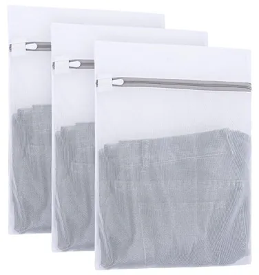 Produktbild von 3er Pack Wäschesäcke 30x40cm mit Reißverschluss für Waschmaschine