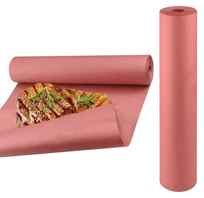 Metzgerpapier 42cm x 17m – Rosa, hitzebeständig, wasserdicht für BBQ