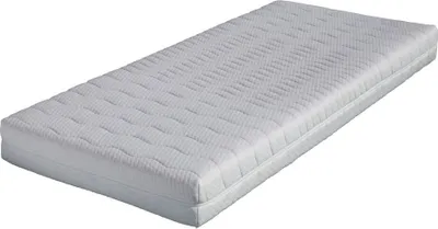 A white mattress on a white background.