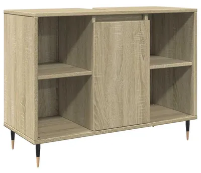 Obrázok produktu pre vidaXL Kúpeľňová skrinka Sonoma Oak 80x33x60 cm Materiál dreva