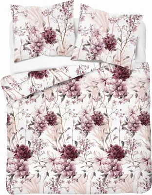 Zdjęcie produktu dla Detexpol Pościel satynowa 220x200 Pudrowy róż na jasnym tle 5222 B Home Satin 41