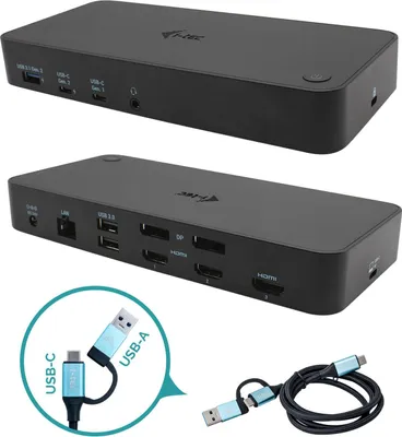 Produktbild von i-tec USB 3.0 / USB-C / Thunderbolt, 3x 4K Docking Station, Power Delivery 100W