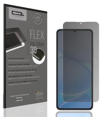 Produktbild von Full Cover Privacy Blickschutzfolie für Realme Note 80 Folie Anti-Shock