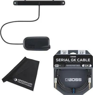 Produktbild von Boss GK-5B Basstonabnehmer für Synthesizer-Effektgeräte mit BGK-15 Serial GK-Kabel und Tuch