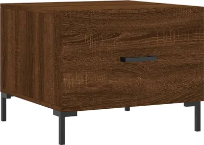 Obrázok produktu pre vidaXL Konferenčný stolík Brown Oak Optics 50x50x40 cm Drevo Materiál