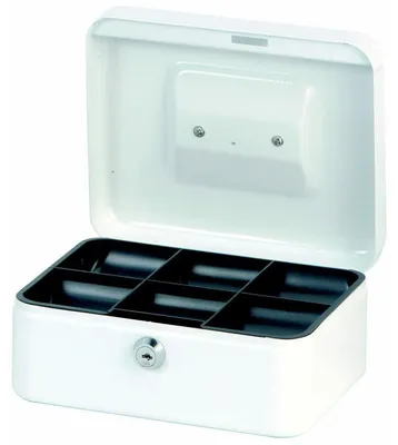 Zdjęcie produktu dla Pudełko na pieniądze MAUL 17 x 20 x 9 cm białe