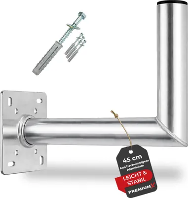 Produktbild von PremiumX 45cm Wandhalter ALU Halterung Wand Montage Schraubensatz