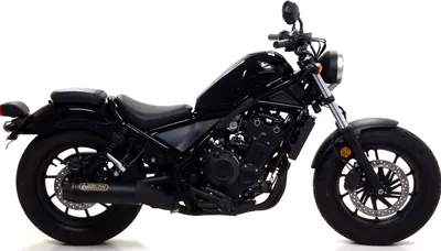 Immagine prodotto di Marmitta slip-on ARROW rebel con fondello in alluminio scuro per Honda Cmx 500 rebel
