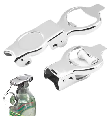 Flaschenöffner 2er-Set, multifunktional, Edelstahl, Schlüsselanhänger