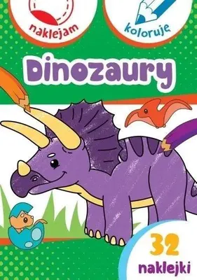 Obrázok produktu pre Dinozaury. Naklejam i koloruję - Anna Wiśniewska, Aleksander Małecki
