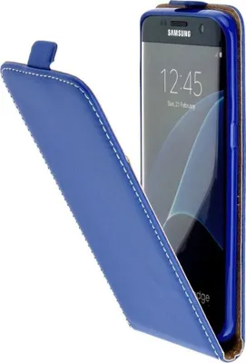 Produktbild von Handyhülle Schutztasche Klappcover Flip Case Schutzhülle Cover Etuis Schwarz Neu, Farbe:Blau, Modell wählen:Apple iPhone 7 Plus / iPhone 8 Plus
