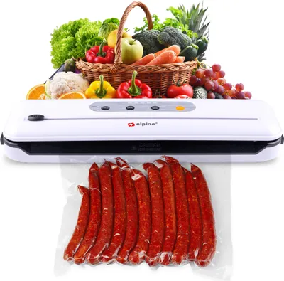 Obrázek produktu pro vakuová svářečka potravin alpina - Vakuová svářečka - Včetně kabelu, plastové role (20 x 200 cm) - 110 W