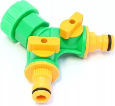 Produktbild von T-Stück Wasserverteiler mit 2 Ventil-Reduktion