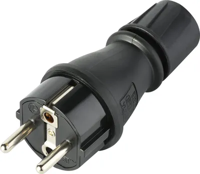 Immagine prodotto di Spina con polo di terra Electraline IP54 per uso esterno, nera