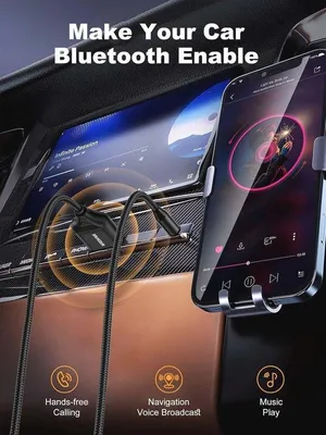 Produktbild von Bluetooth Autoadapter mit Mikrofon und 3,5 mm AUX-Anschluss