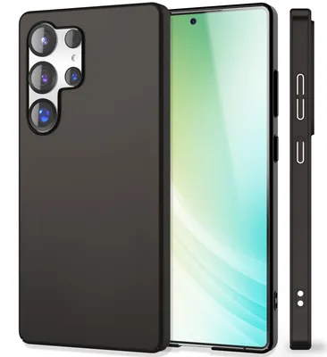 Produktbild von NALIA Ultra Slim Hardcase für Samsung Galaxy S25 Ultra – Anti-Fingerprint & 0.5mm Dünn – PUREFIT (Matt & Leicht) – Marke aus Berlin – Tiefschwarz