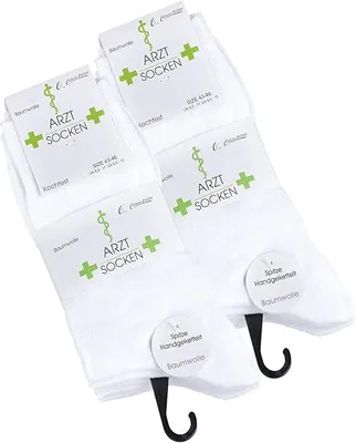 Produktbild von 10 Paar Arztsocken Gr. 39-42 mit 100% Baumwolle
