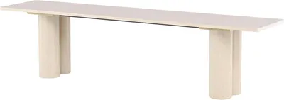 Produktbild von FURNLUX Bench Olivia Beige 180cm / Hauptfarbe: Beige / Abmessungen: 180 x 40 x 45 cm