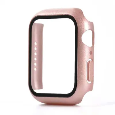 Image de Smartphonica Etui avec protection d'écran en verre pour Apple Watch 40mm - Rose Gold