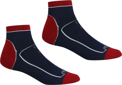 Produktbild von Regatta - "Samaris Trail" Knöchelsocken für Herren (2er-Pack) RG5816 (43 EU - 47 EU) (Marineblau/Dunkelrot)