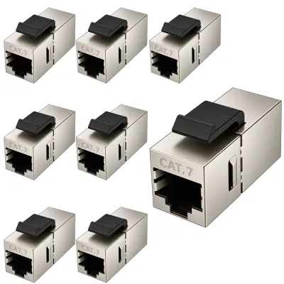 8er-Pack Cat7 10Gbps RJ45 geschirmte Netzwerkmodule