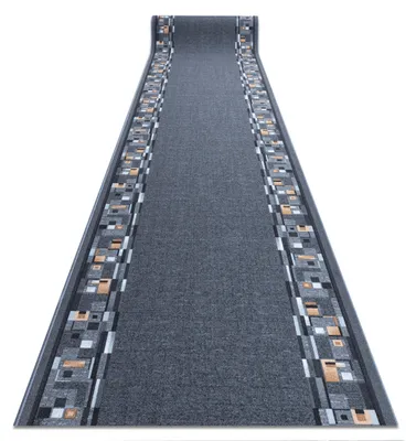 Image de TAPIS DE COULOIR ANTIDÉRAPANT BOMBAY gris 67cm gris 67x100 cm