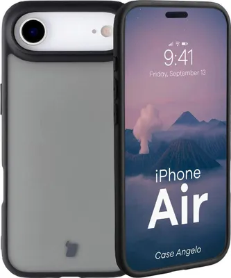 Produktbild von Bizon Case Angelo Apple iPhone 17 Air rauchig mit schwarzem Rahmen