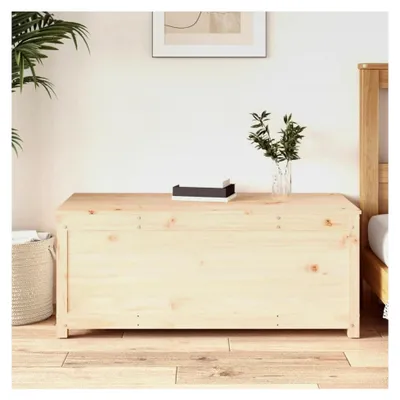 Produktbild von Aufbewahrungsbox aus massivem Kiefernholz, 110 x 50 x 45,5 cm, für den Außenbereich