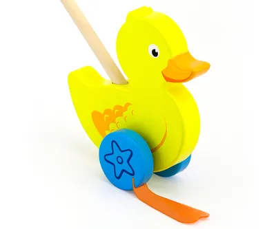 Produktbild von VIGA 2043672 Toys - Schiebespielzeug - Ente