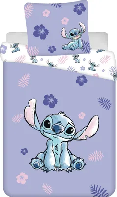 Produktbild von Lilo & Stitch Bettwäsche-Set aus Baumwolle - 160 x 200 cm + 70 x 80 cm